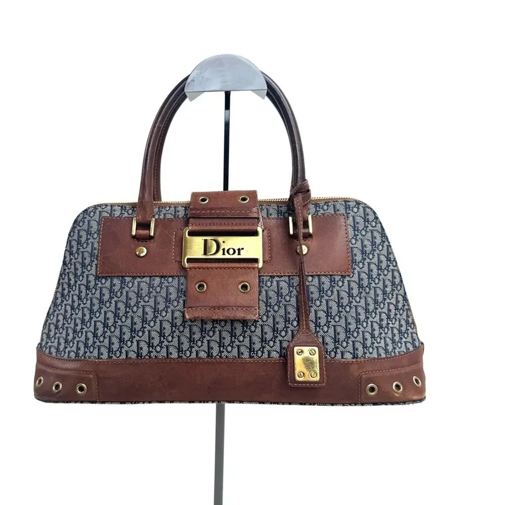 Christian Dior Diorissimo Trotter Canvas Street Chic Dome handbag or Satchel.